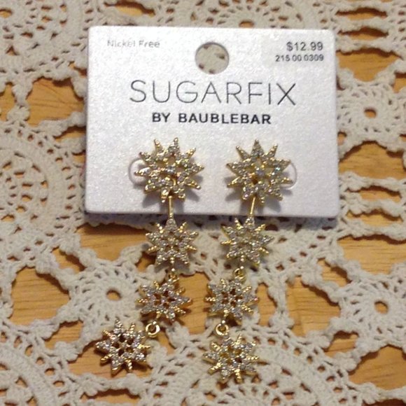Nickel Free BaubleBar Sugarfix Earrings NWT - Picture 1 of 5